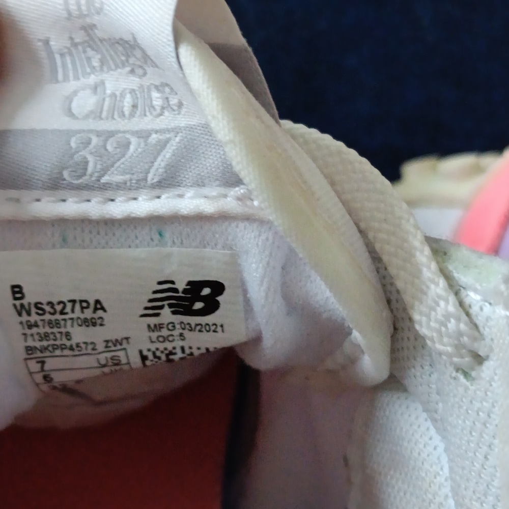 New Balance  Sneakers - Pink, Green, and Blue - Picture 7 of 7